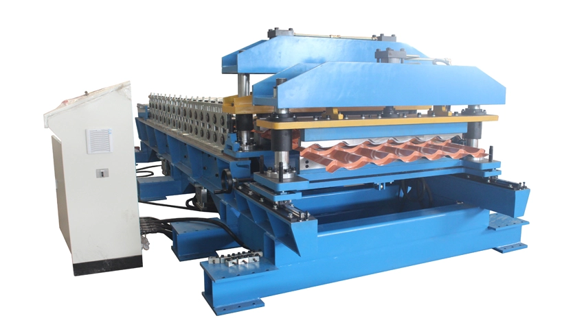 step tile roll forming machine