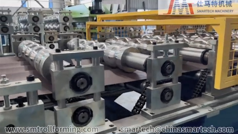 Metal Roof Ridge Cap Roll Forming Machine Video