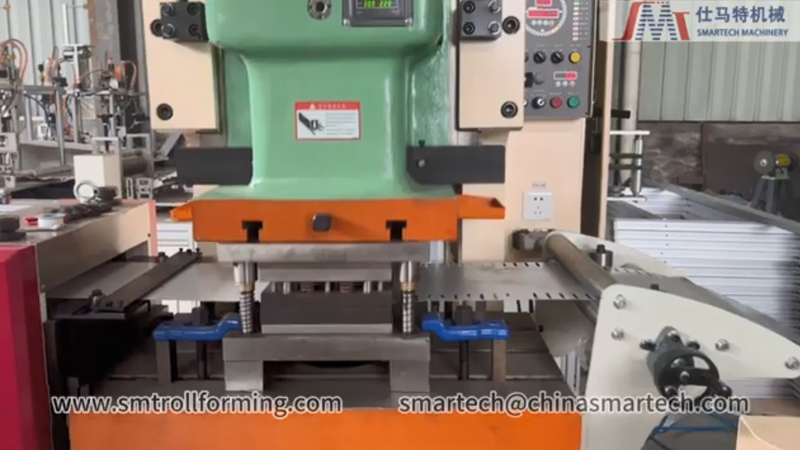 Slotted Metal Track Roll Forming Machine Video